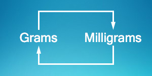 Grams to milligrams