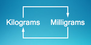 Kilograms to milligrams